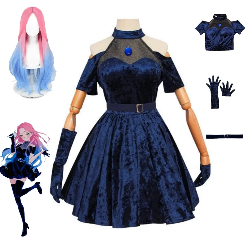Anime Cosplay Blue Hair - Костюм для косплея Mizi 2026, аниме-косплей